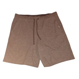 Eddie Bauer Gray Knit Pull On Lounge Shorts Men's Large Comfy Weekends Sleep